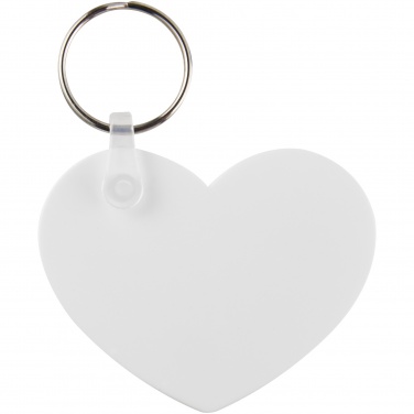Logotrade promotional giveaways photo of: Tait heart-shaped recycled keychain
