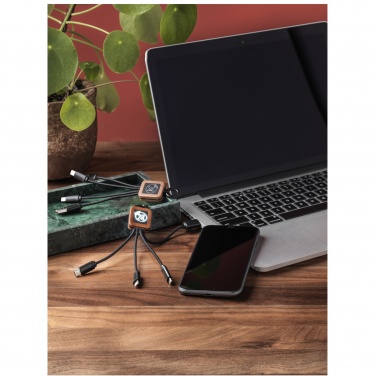 Logo trade business gift photo of: SCX.design C19 wooden easy to use cable