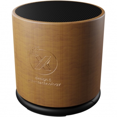 Logo trade promotional products image of: SCX.design S27 3W wooden ring speaker