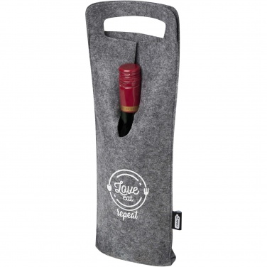 Logo trade advertising products image of: Felta 75 cl GRS recycled felt wine bag
