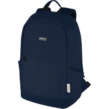 Logo trade promotional merchandise image of: Joey 15.6" GRS recycled canvas anti-theft laptop backpack 18L
