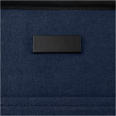 Logo trade promotional product photo of: Joey 9-can GRS recycled canvas lunch cooler bag 6L