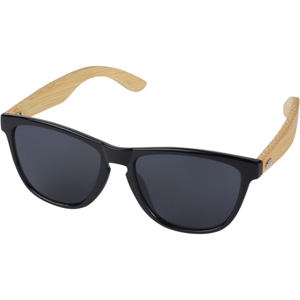 Logo trade advertising products image of: Sun Ray ocean bound plastic and bamboo sunglasses