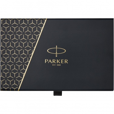 Logo trade corporate gifts image of: Parker IM achromatic ballpoint and rollerball pen set with gift box