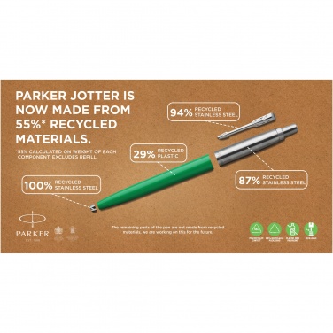Logotrade promotional item picture of: Parker Jotter Recycled ballpoint pen
