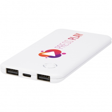 Logotrade promotional giveaways photo of: Slender 4000 mAh slim dual power bank