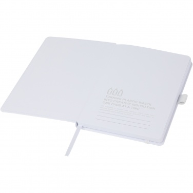 Logo trade promotional item photo of: Thalaasa ocean-bound plastic hardcover notebook