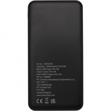 Logotrade business gifts photo of: Loop 10.000 mAh recycled plastic power bank 