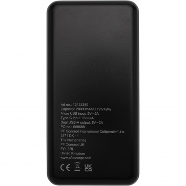 Logotrade promotional gift image of: Loop 20.000 mAh recycled plastic power bank 