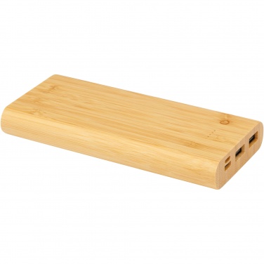 Logo trade advertising product photo of: Tulda 10.000 mAh bamboo power bank