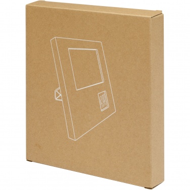 Logo trade promotional merchandise photo of: Sasa bamboo photo frame with thermometer