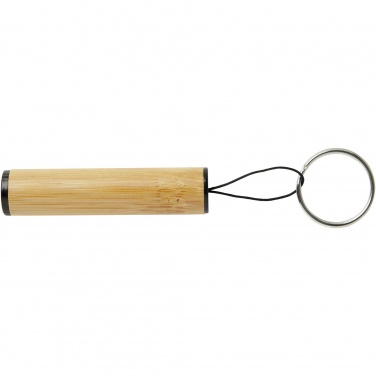 Logotrade promotional product picture of: Cane bamboo key ring with light