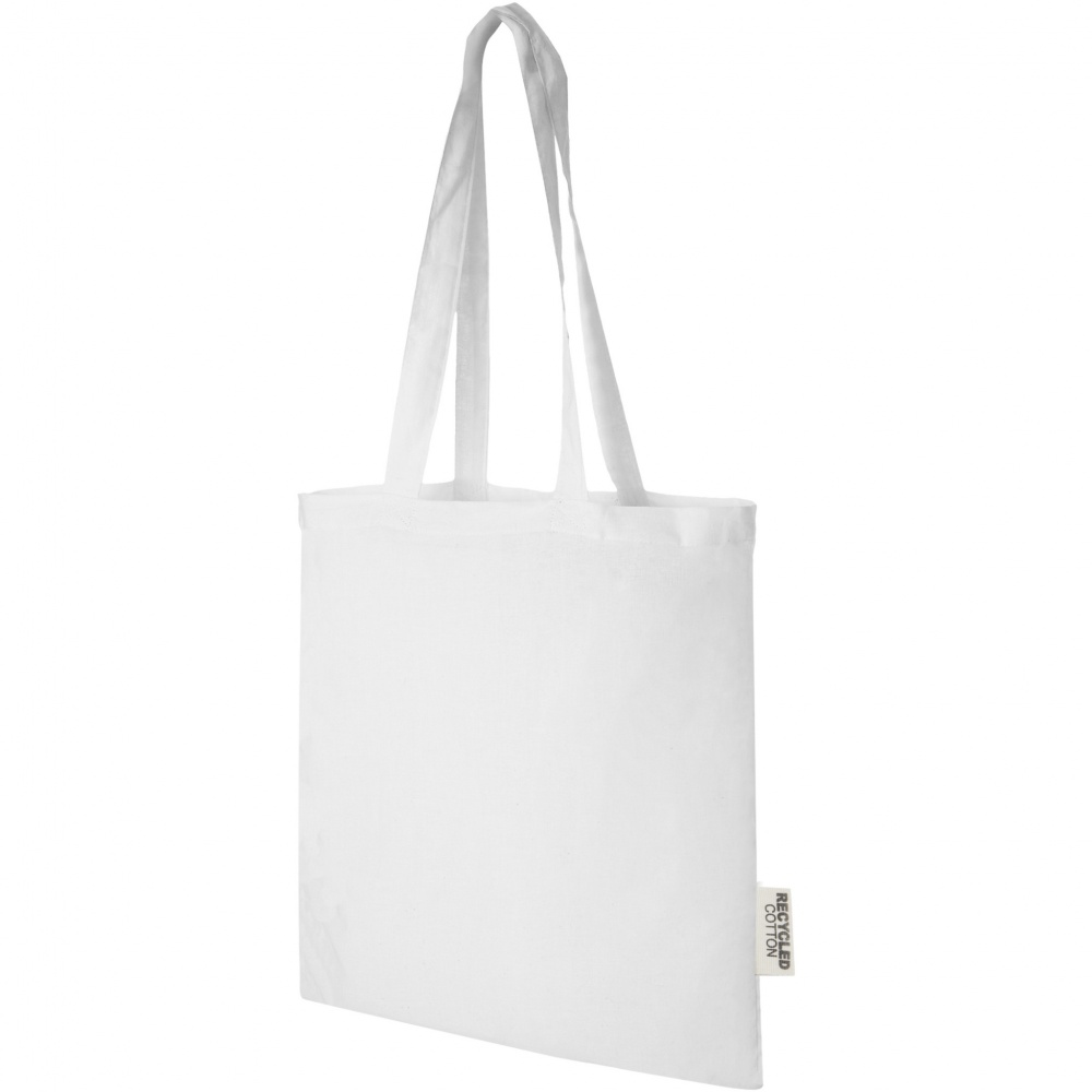 Logo trade advertising product photo of: Madras 140 g/m2 GRS recycled cotton tote bag 7L