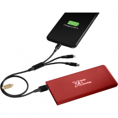 Logo trade corporate gifts image of: SCX.design P15 light-up 5000 mAh power bank
