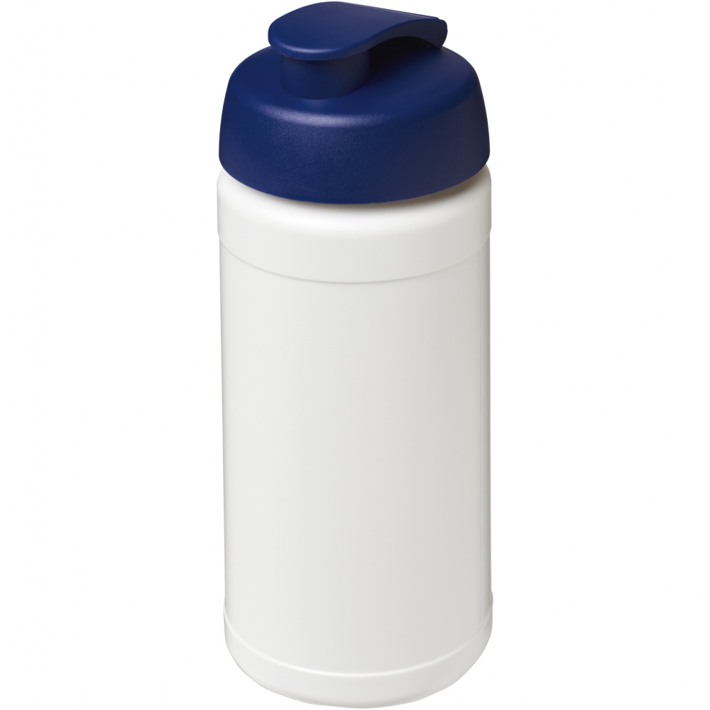 Logo trade promotional gifts image of: Baseline 500 ml recycled sport bottle with flip lid