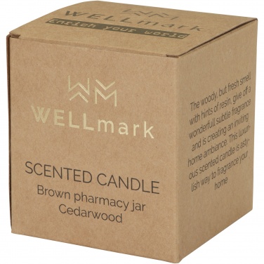 Logotrade promotional giveaway image of: Wellmark Let's Get Cozy 650 g scented candle - cedar wood fragrance