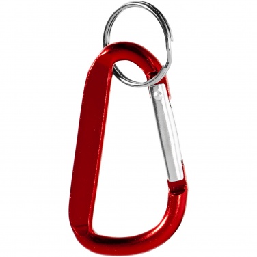 Logotrade promotional items photo of: Timor RCS recycled aluminium carabiner keychain