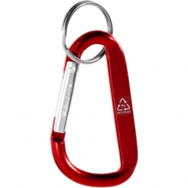 Logotrade promotional merchandise image of: Timor RCS recycled aluminium carabiner keychain