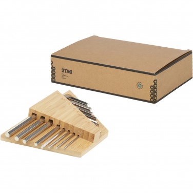 Logo trade promotional gifts picture of: Allen bamboo hex key tool set