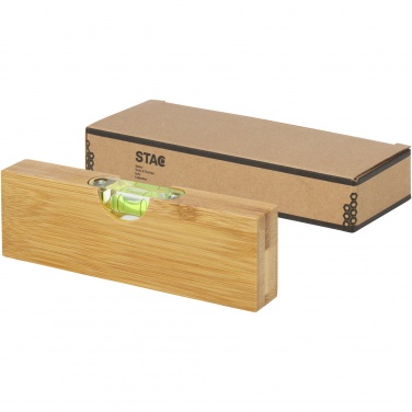 Logo trade business gift photo of: Flush bamboo spirit level with bottle opener