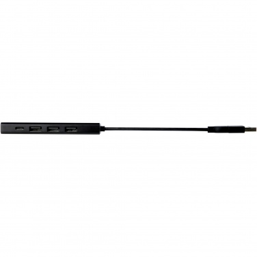 Logo trade promotional products image of: Rise RCS recycled aluminium USB 2.0 hub