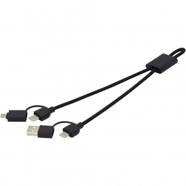 Logo trade business gift photo of: Connect 6-in-1 RCS recycled aluminium 45W quick charge & data transfer cable