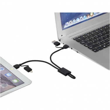 Logo trade promotional items image of: Connect 6-in-1 RCS recycled aluminium 45W quick charge & data transfer cable