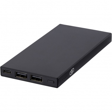 Logo trade promotional merchandise picture of: Connect 5000 mAh recycled aluminium power bank