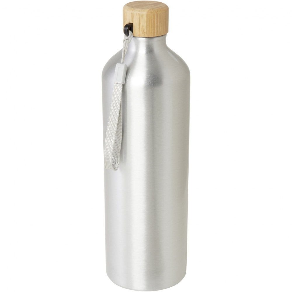 Logo trade advertising products picture of: Malpeza 1000 ml RCS certified recycled aluminium water bottle