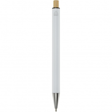 Logotrade corporate gift image of: Cyrus recycled aluminium ballpoint pen (blue ink)