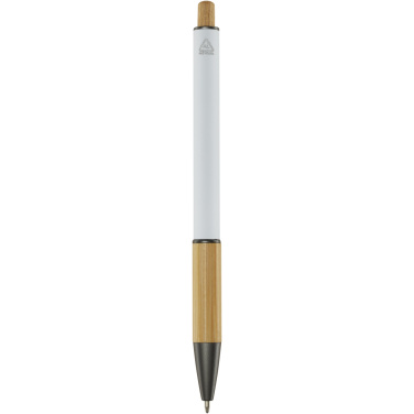 Logo trade advertising products image of: Darius recycled aluminium ballpoint pen