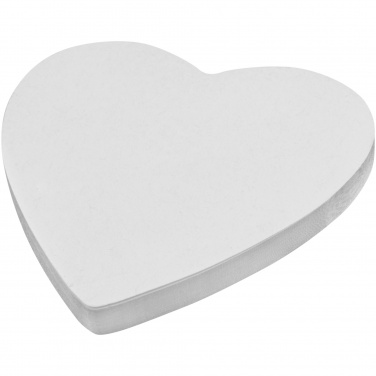 Logo trade promotional giveaways image of: Sticky-Mate® heart-shaped recycled sticky notes
