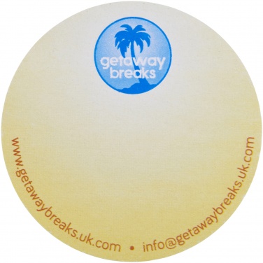 Logo trade promotional item photo of: Sticky-Mate® circle-shaped recycled sticky notes