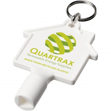 Logo trade promotional products picture of: Maximilian house-shaped recycled utility key keychain