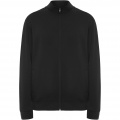 Ulan unisex full zip sweater, Solid black