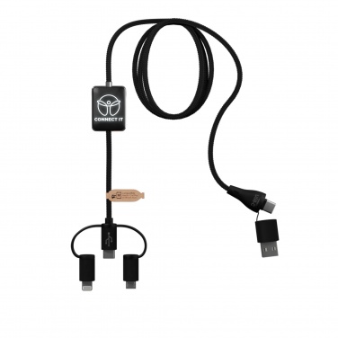 Logo trade promotional products image of: SCX.design C48 CarPlay 5-in-1 charging cable 