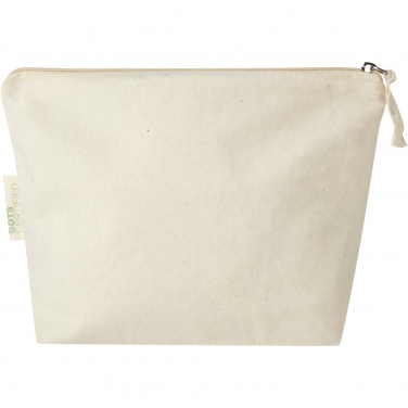 Logo trade promotional merchandise picture of: Orissa 180 g/m² organic toiletry bag 1L