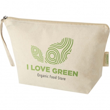 Logotrade promotional merchandise image of: Orissa 180 g/m² organic large accessory pouch 3L