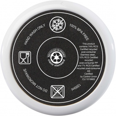 Logo trade promotional merchandise image of: Melbourne 1200 ml RCS certified insulated tumbler with straw