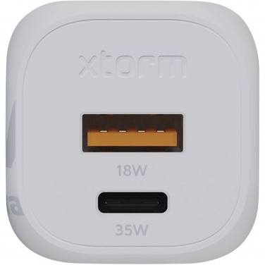 Logo trade corporate gift photo of: Xtorm XEC035 GaN² Ultra 35W wall charger