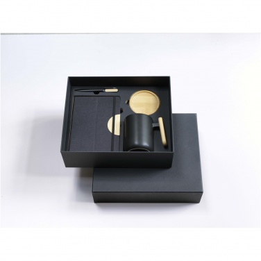 Logo trade promotional items image of: Laura A5 hard cover notebook and ballpoint pen gift set