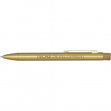 Logo trade promotional gift photo of: Beatriz recycled brass ballpoint pen