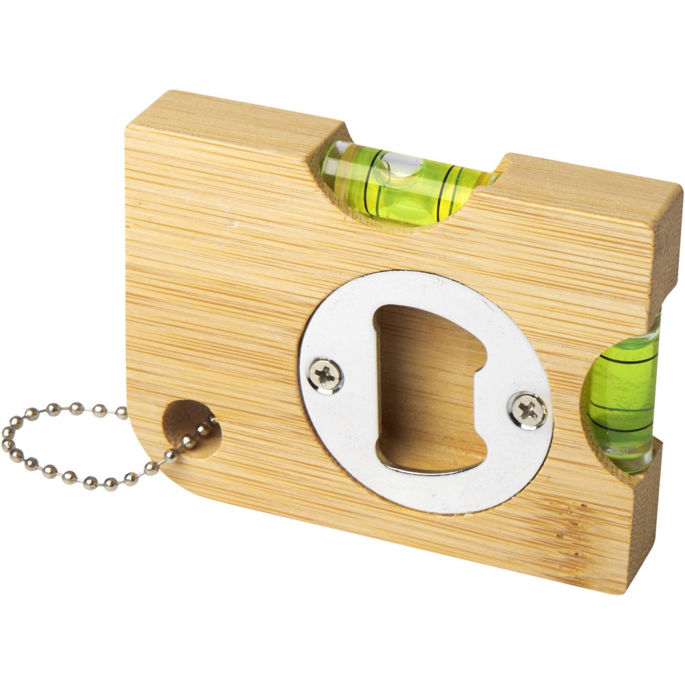 Logotrade promotional item image of: Levo bamboo bottle opener with level 