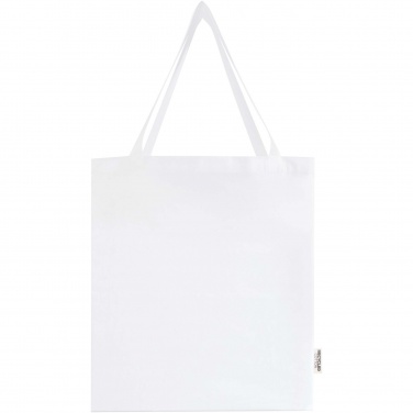 Logotrade promotional giveaway picture of: Madras 140 g/m² GRS recycled cotton gusset tote bag