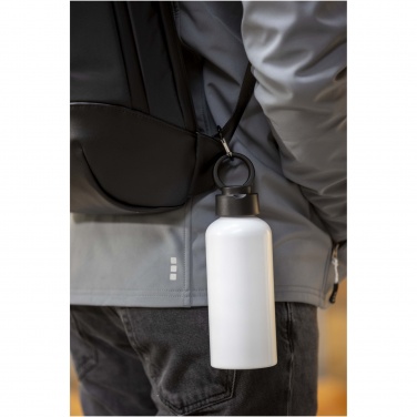 Logotrade promotional item picture of: Trinity 600 ml RCS certified recycled aluminium water bottle with RPET lid