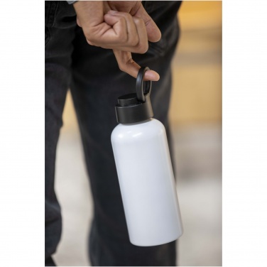 Logo trade promotional merchandise photo of: Trinity 600 ml RCS certified recycled aluminium water bottle with RPET lid