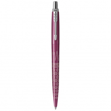 Logo trade promotional giveaways picture of: Parker Jotter SE Global Icons colour trim ballpoint pen