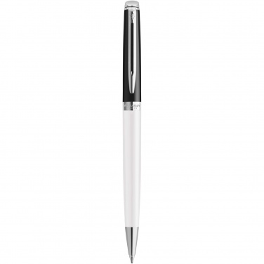 Logo trade corporate gifts image of: Hemisphere colour blocking ballpoint pen with palladium trim