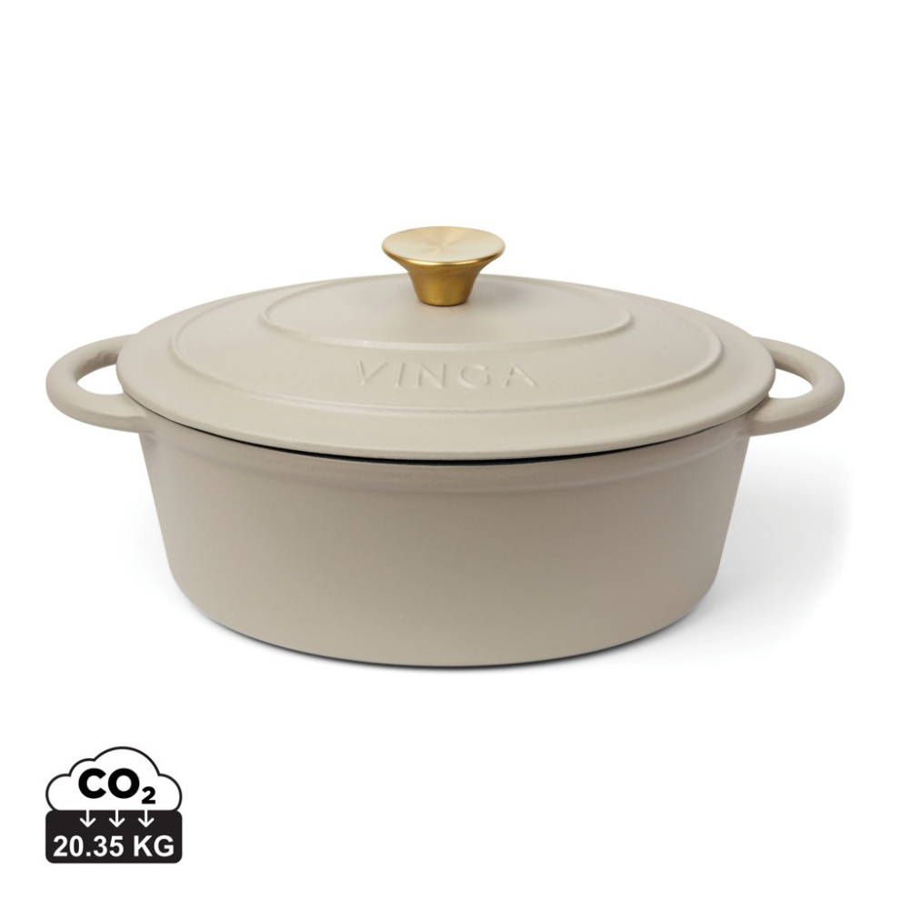 Logo trade promotional giveaways picture of: VINGA Monte enameled cast iron pot 3.5L