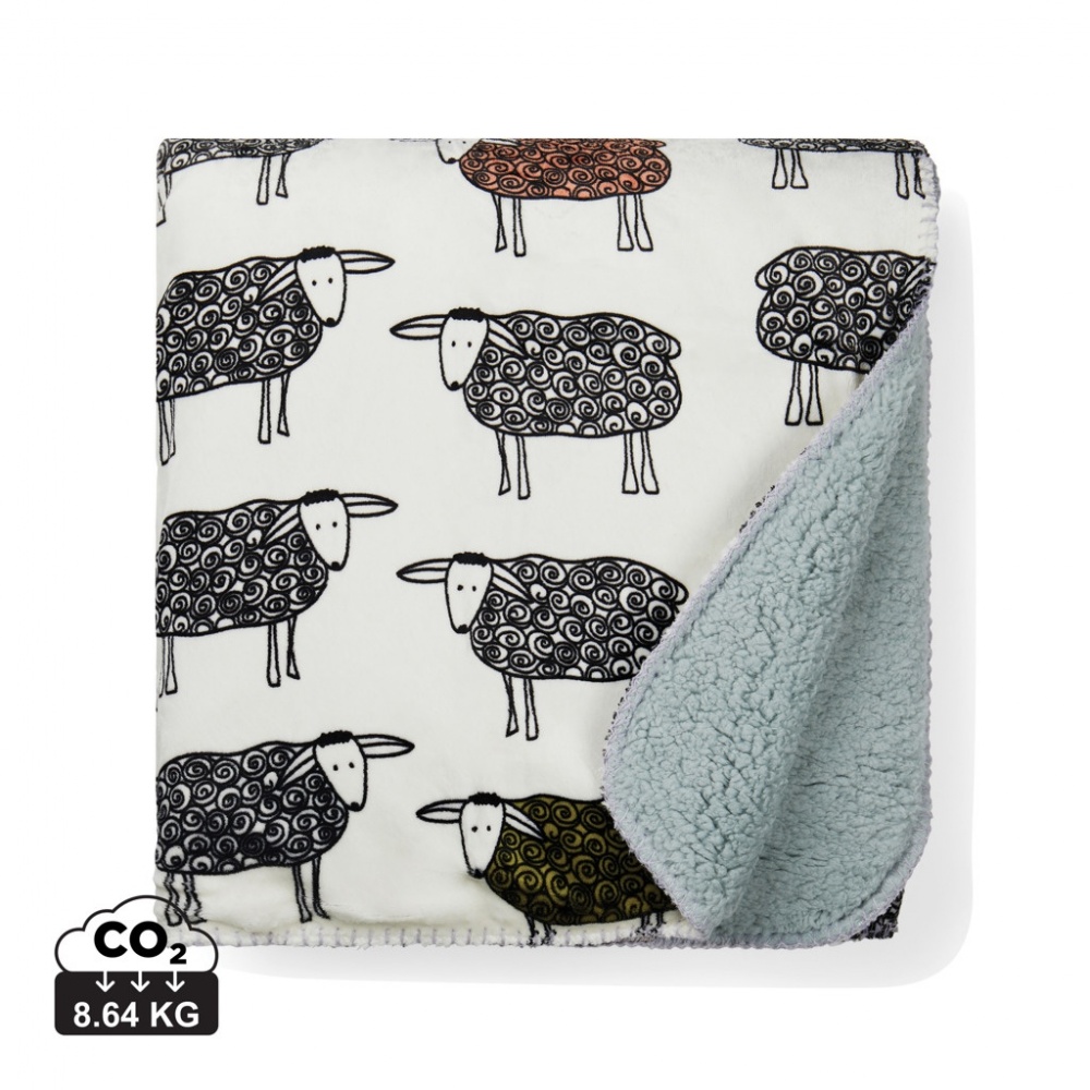 Logotrade promotional items photo of: VINGA Sheep GRS recycled PET pile blanket
